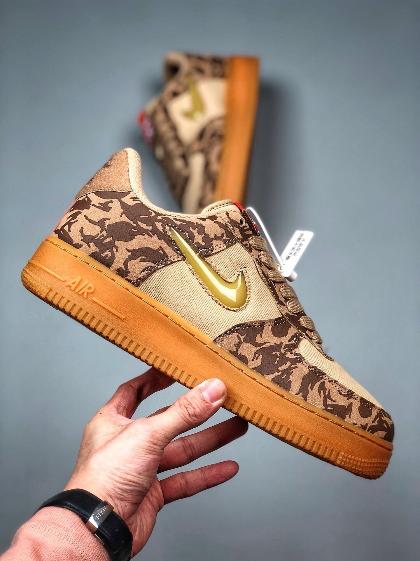 Nike Air Force 1 Low UK HempMilitary Brown-Orange AV2585-200 5340380