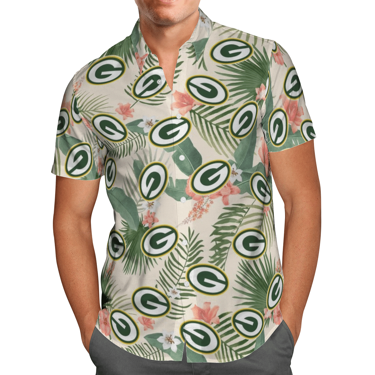 R-Green Bay Packers Football Hawaiian Shirt