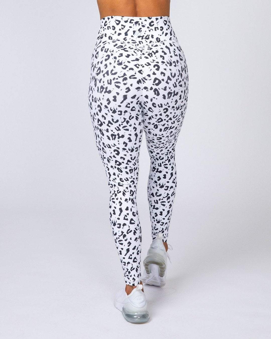 Ankle Length Scrunch Leggings – Snow Leopard