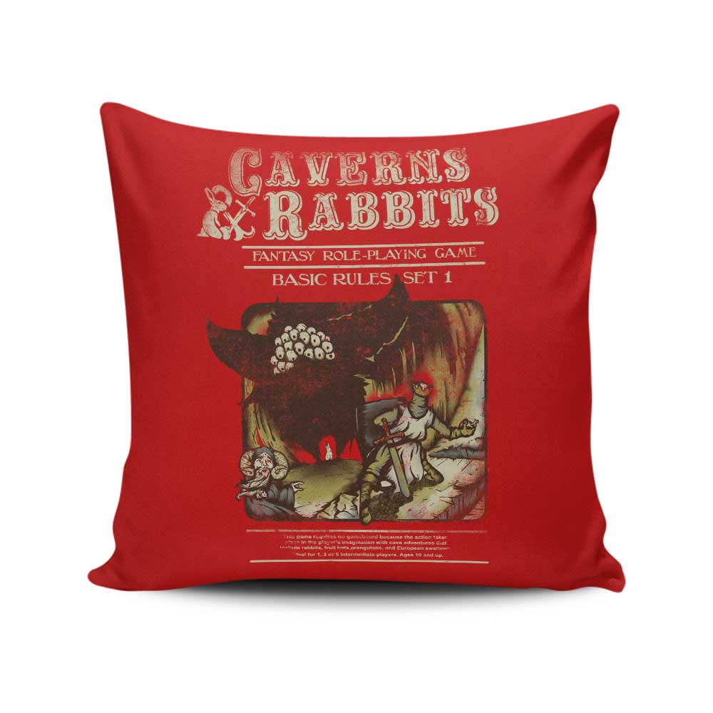 Caverns And Rabbits – Throw Pillow