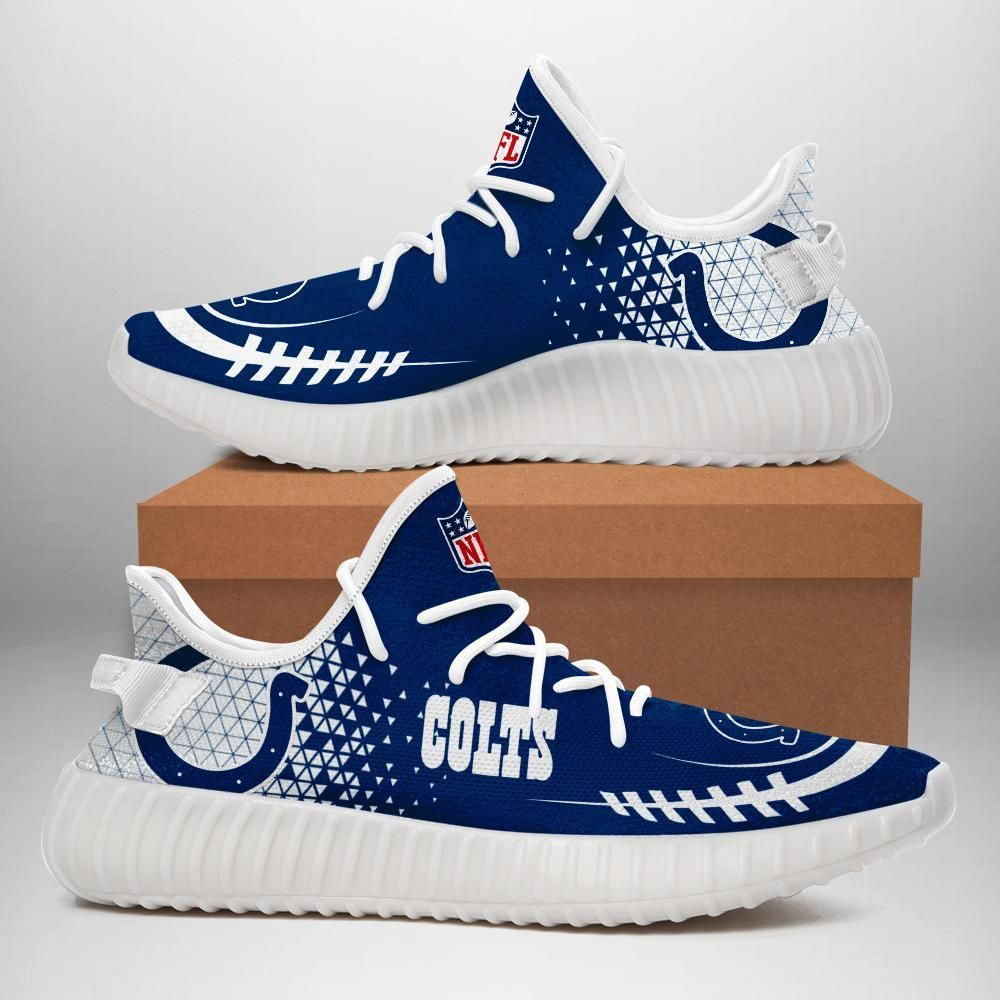 Indianapolis Colts Custom Shoes Sport Sneakers Indianapolis Colts Yeezy Boost 350