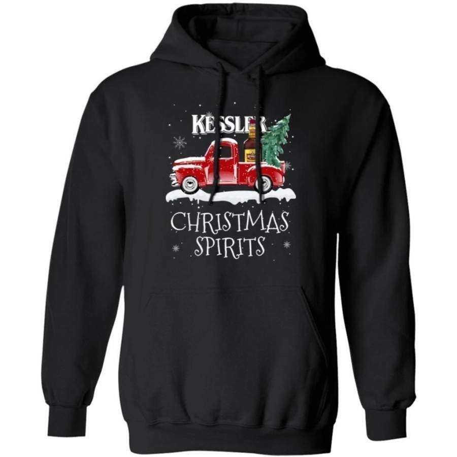 Christmas Spirits Kessler Hoodie Whisky On Red Truck Xmas Gift VA10