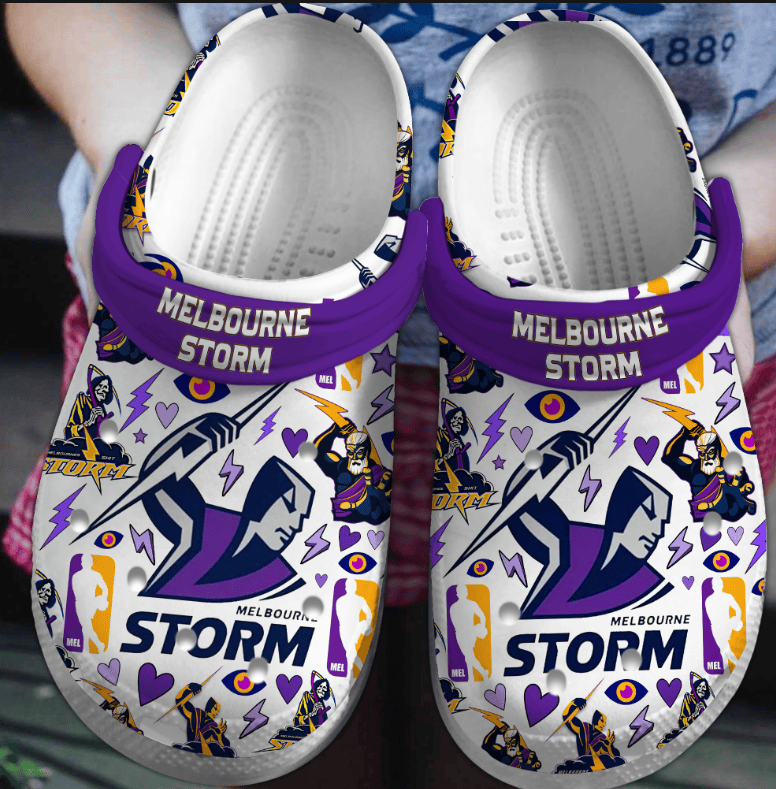 Melbourne Storm Australia Nrl Sport Crocss Clogs For Men Women And Kid Ht1706705005