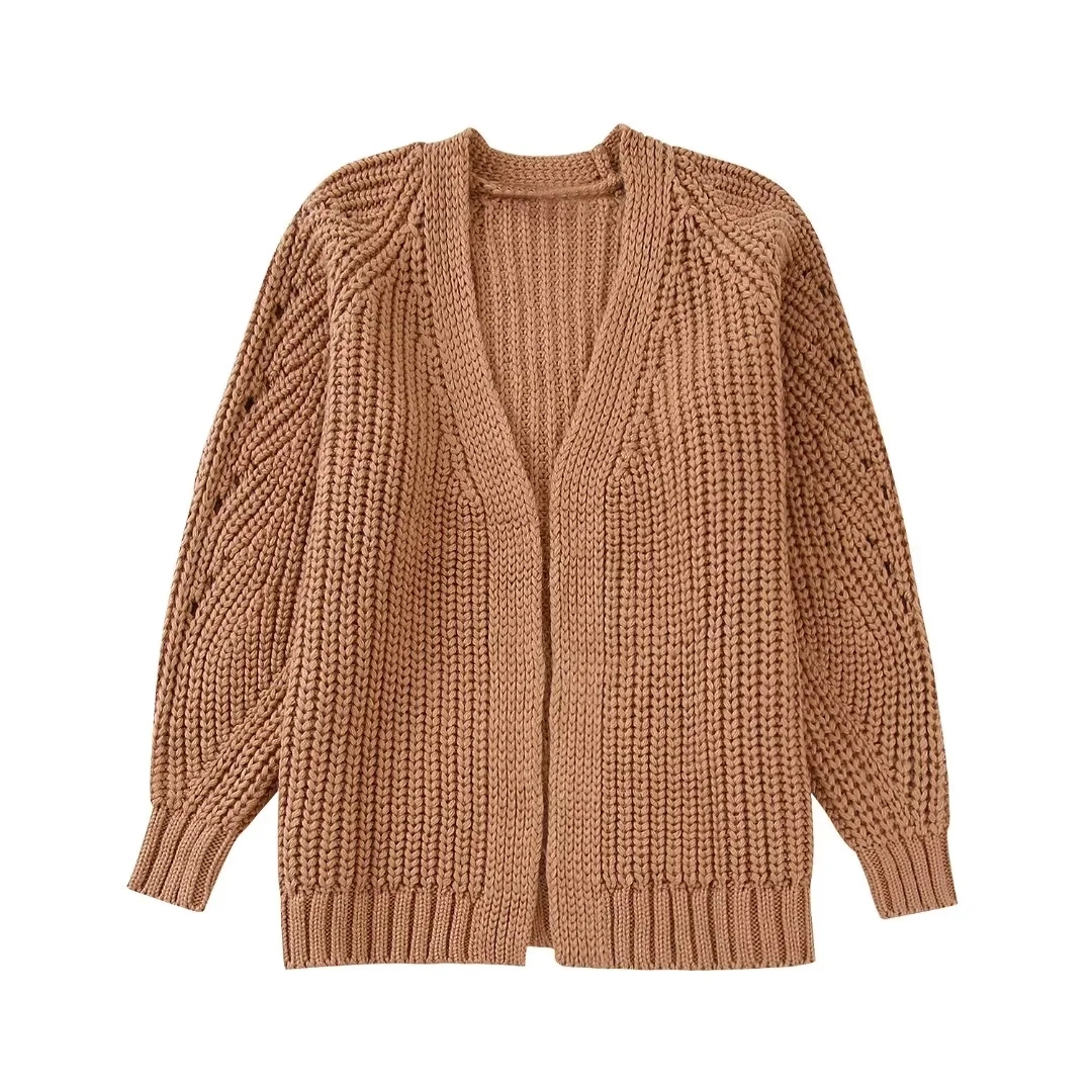 Women’s Sweater Cardigan Knitwear Knitted Jacket Coat Casual Loose Jumper Vintage Long Sleeve Knit Top zatraf Woman Sweater Coat alx