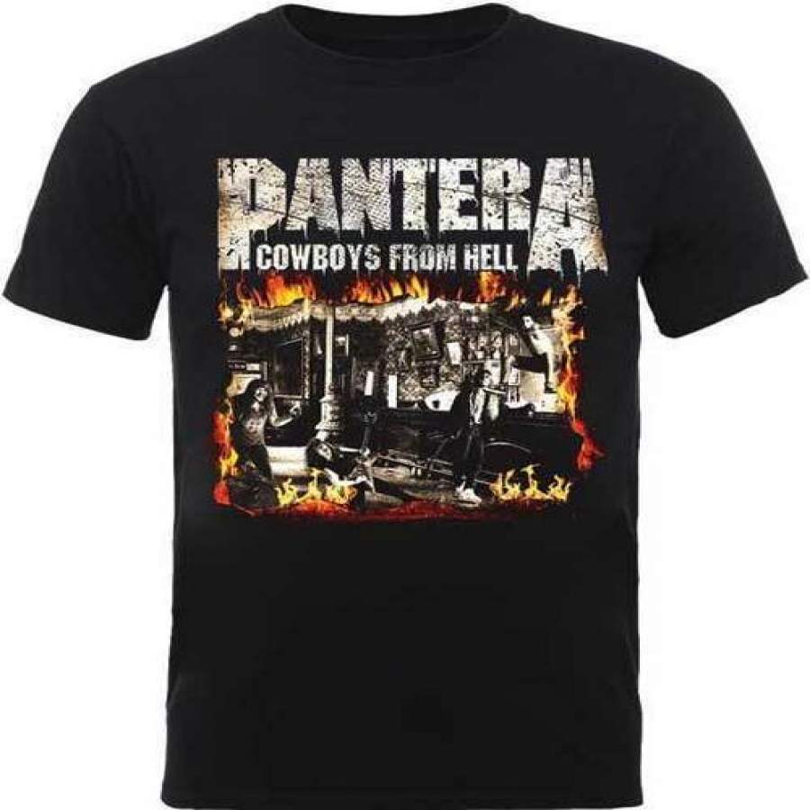 Fearless Apparel Pantera Cowboys From Hell Heavy Thrash Metal Rock Music Band  T-Shirt