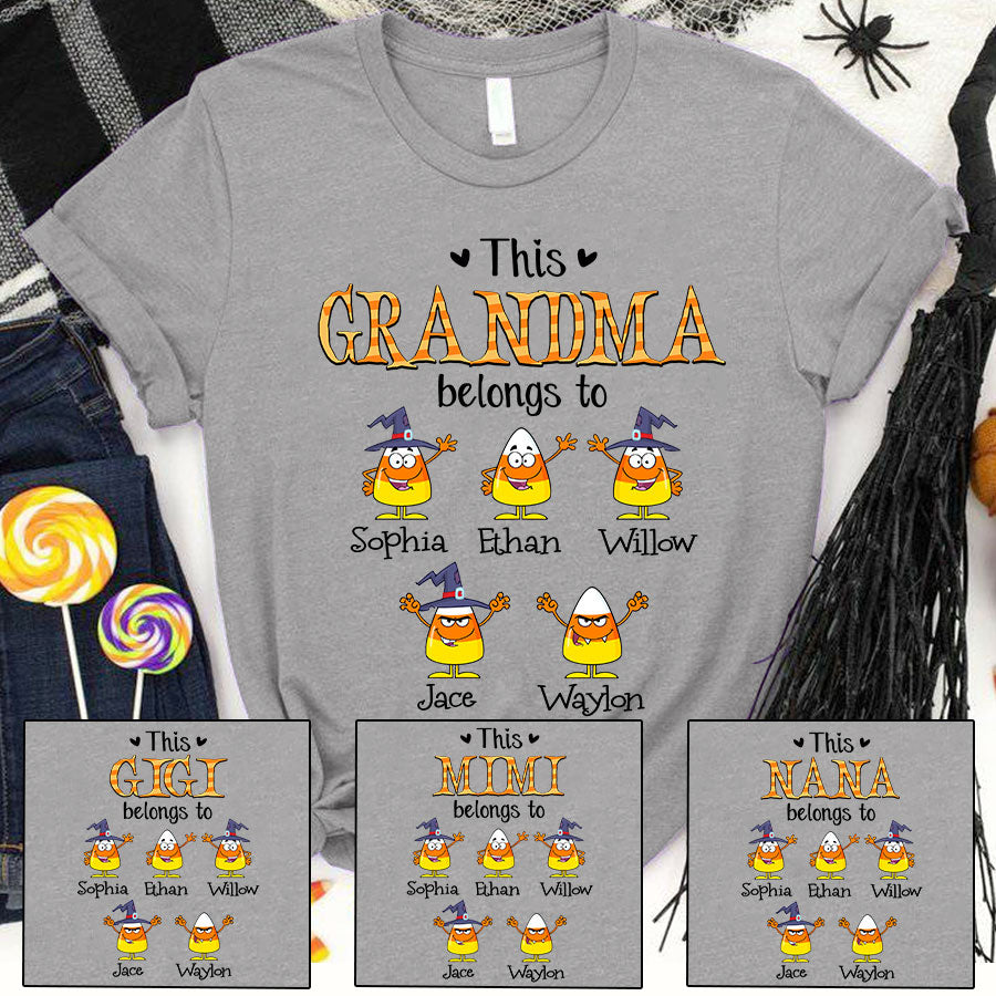 This Grandma Belong To Candy Halloween Shirt