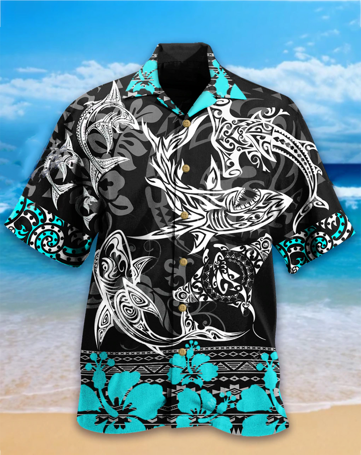 Shark Love Life Hawaiian Shirt 3D