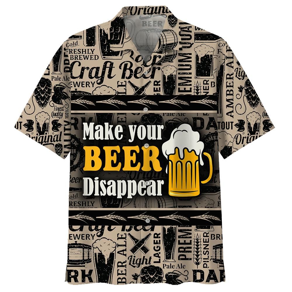 Beer Aloha Hawaiian Shirt Colorful Short Sleeve Summer Beach Casual Shirt For Men And Women