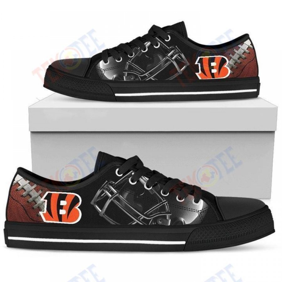 Mens Womens Artistic Pro Cincinnati Bengals Low Top Shoes Custom Print Footwear Convers Sneakers TMT410