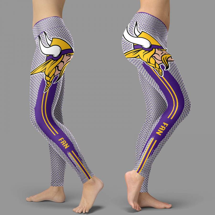 Charming Lovely Little Dots Along Body Minnesota Vikings Leggings