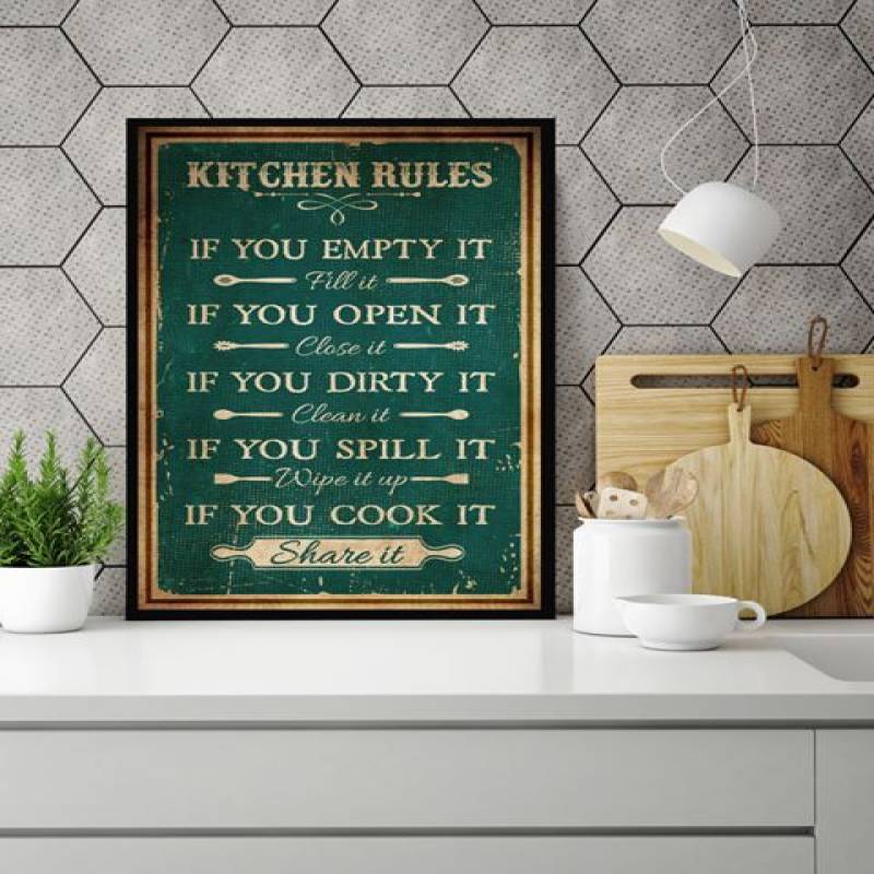 Kitchen Rules - Unframed Vertical Poster - Poster Art Design