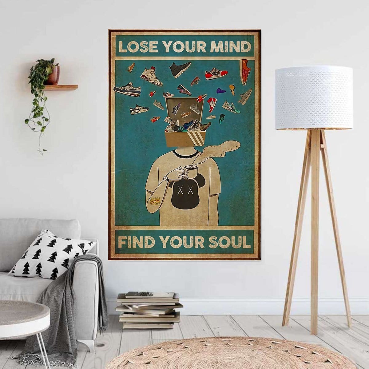 Canvas Wall Art Lose Your Mind Find Your Soul (2) Wall Art Home Decor