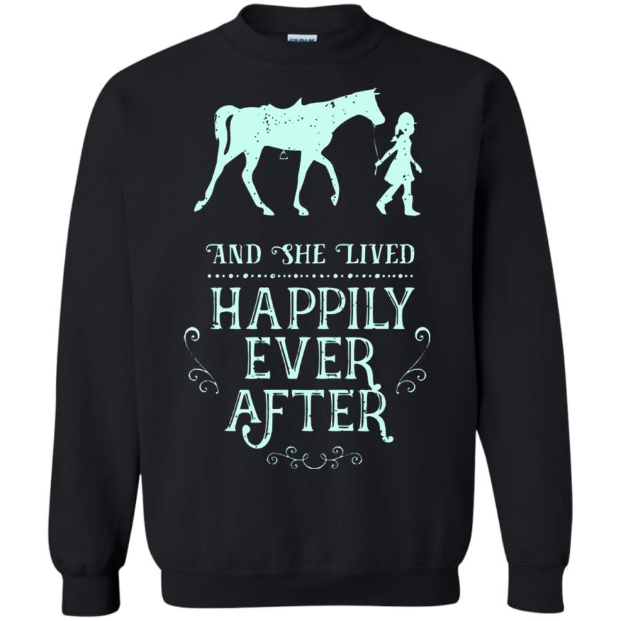 AGR And She Lived Happily Ever After Horse Lady Sweatshirt