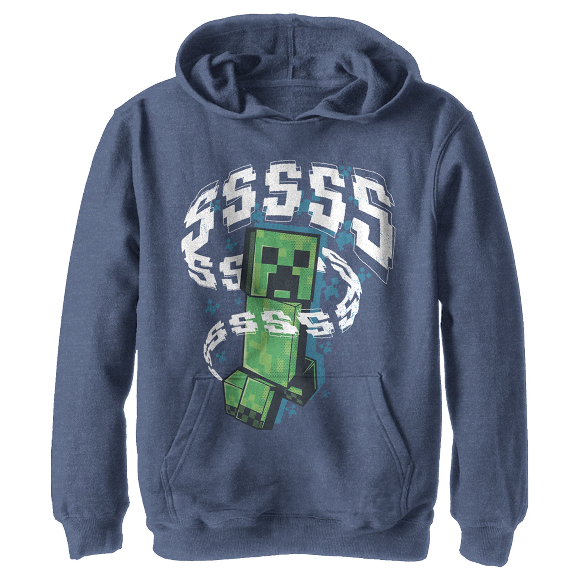 Minecraft Boy’S Ssss Creeper  Pull Over Hoodie