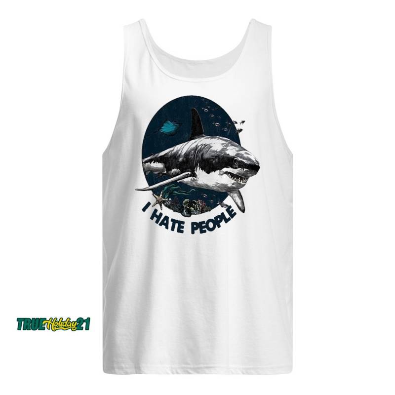 Shark i hate people Mug Men’s Tank Top