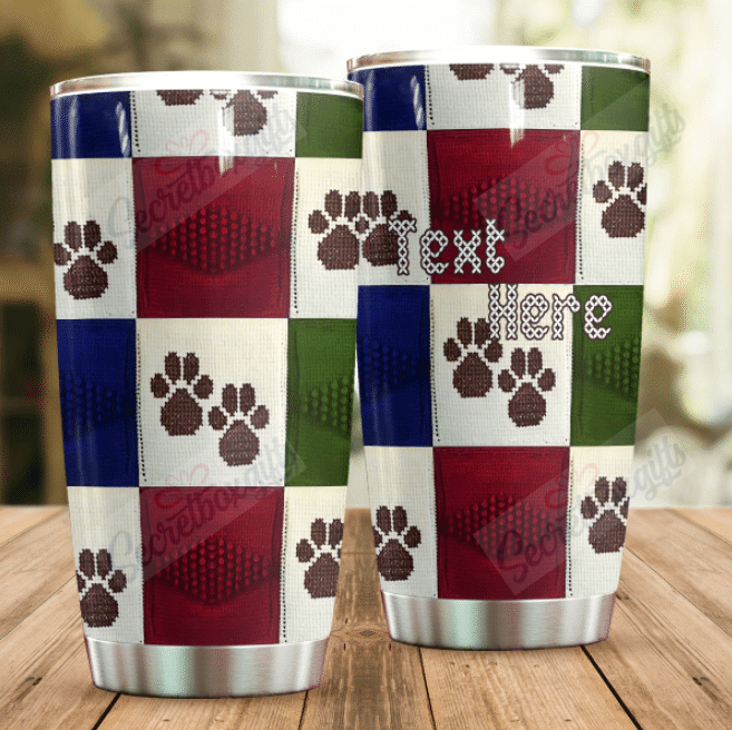 Personalized My Puppy Nc0710567Cl Stainless Steel Tumbler Customize Name, Text, Number