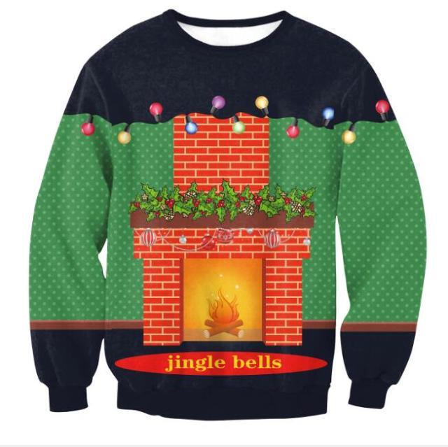 Jingle Bells Christmas Ugly Christmas Sweater | For Men & Women | Adult | Us6105