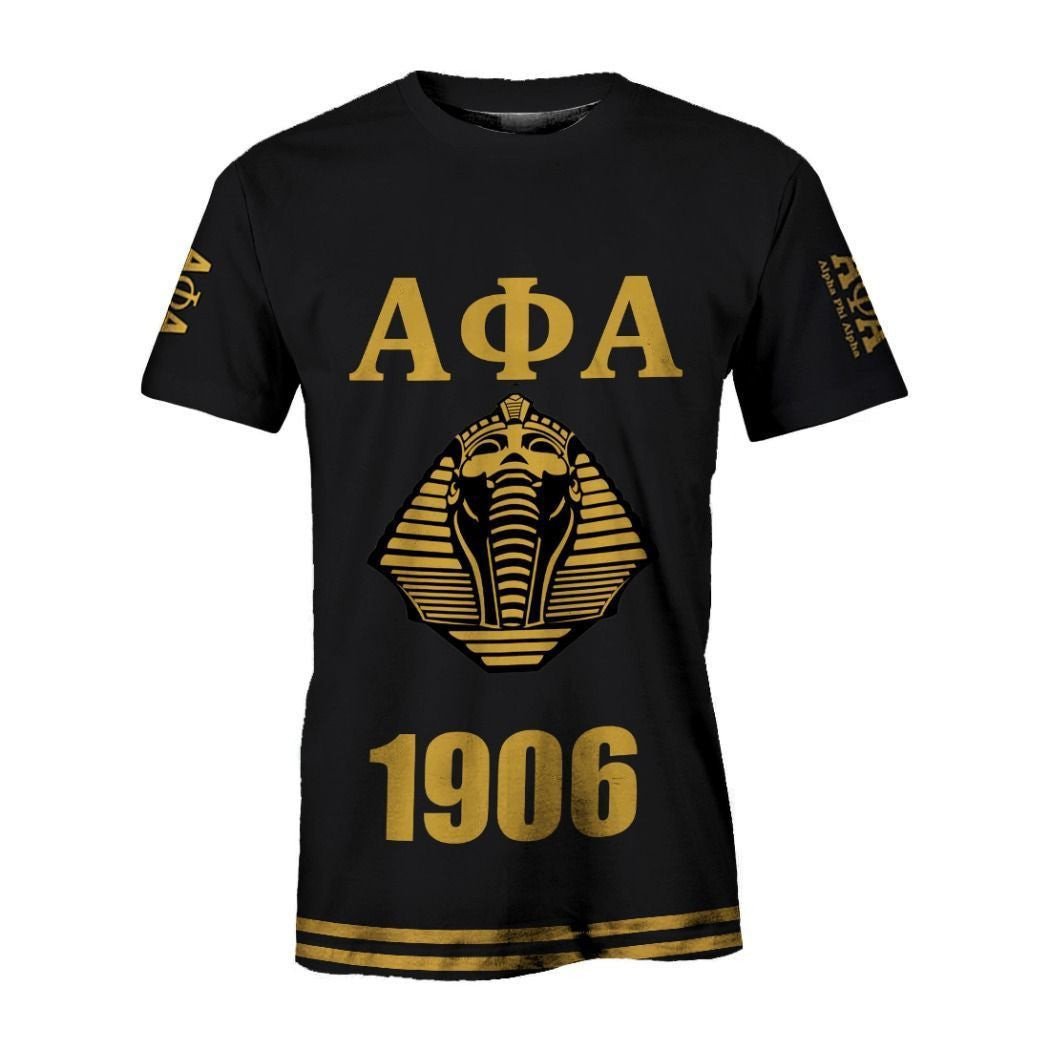 Fraternity Tshirt – Alpha Phi Alpha Pharaoh Letter 1906 Tshirt