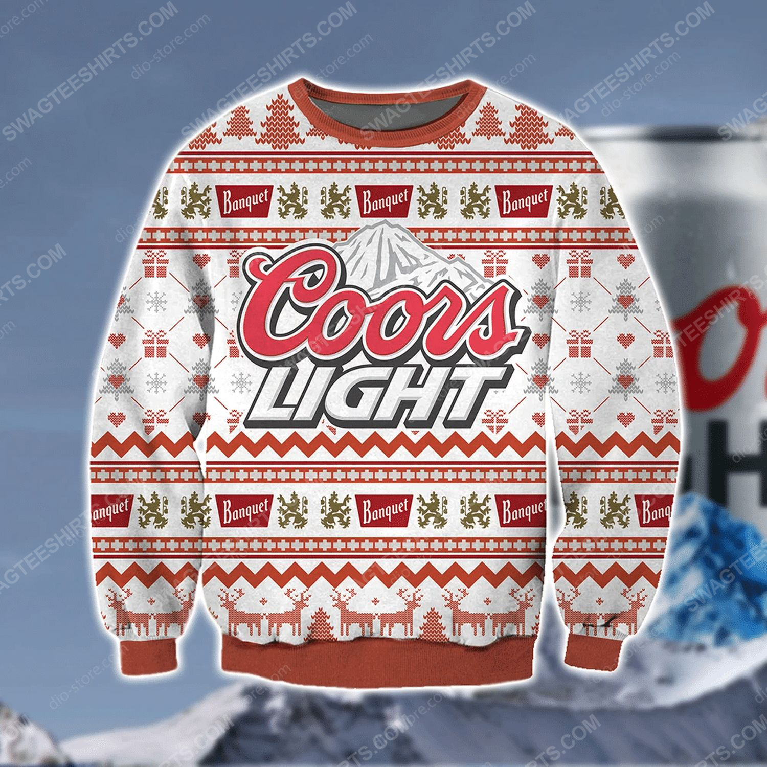 [Special Edition] Coors Light Banquet Beer Ugly Christmas Sweater – Maria