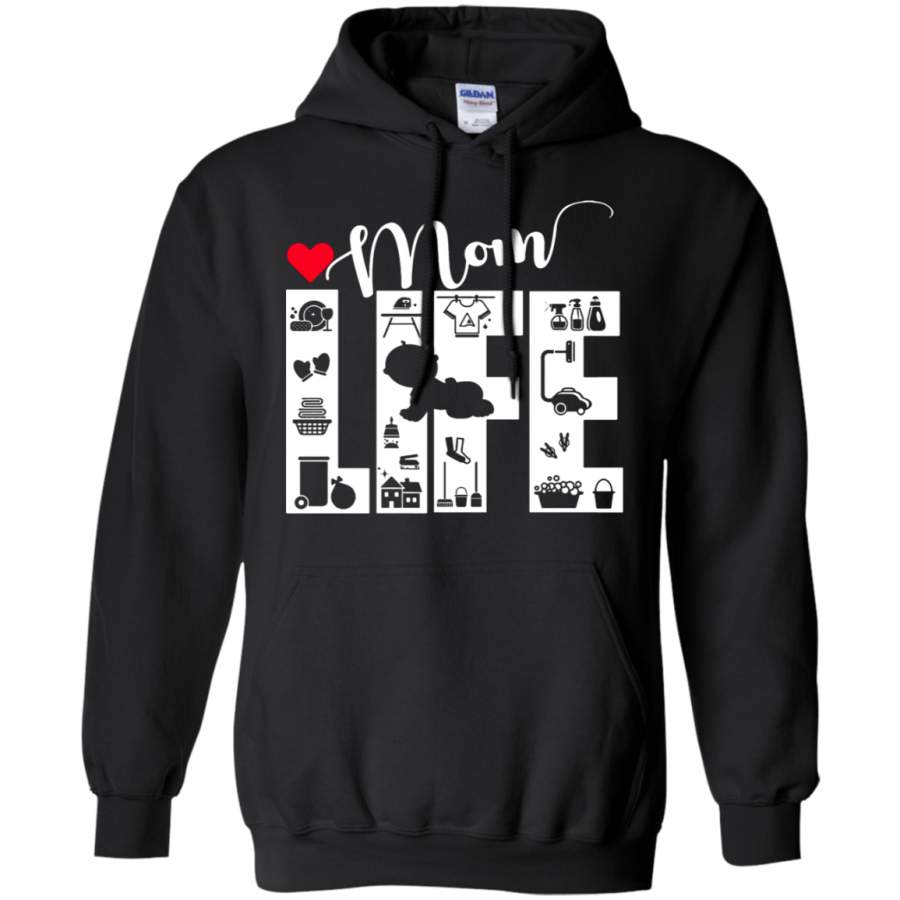 AGR Mom Life Wonderful Lovely Life Hoodie