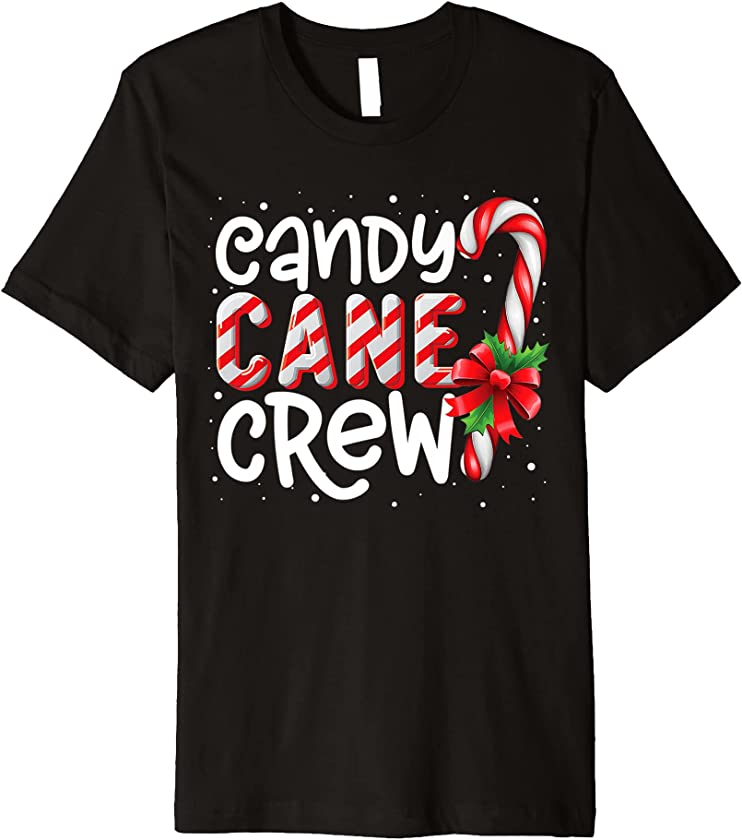 Candy Cane Crew Funny Matching Christmas Candy Lover X-mas Premium T-Shirt