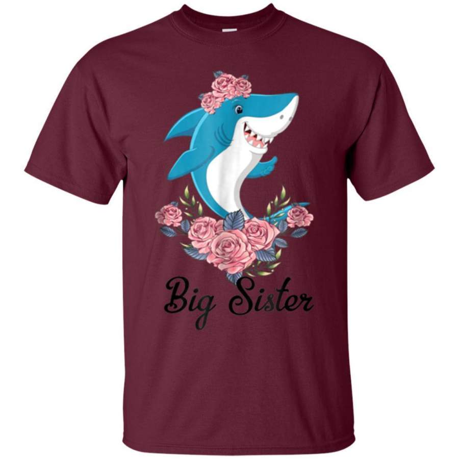 AGR Shark Big Sister Cute Baby Older Daughter Sibling Shirt Tee Jaq T-shirt