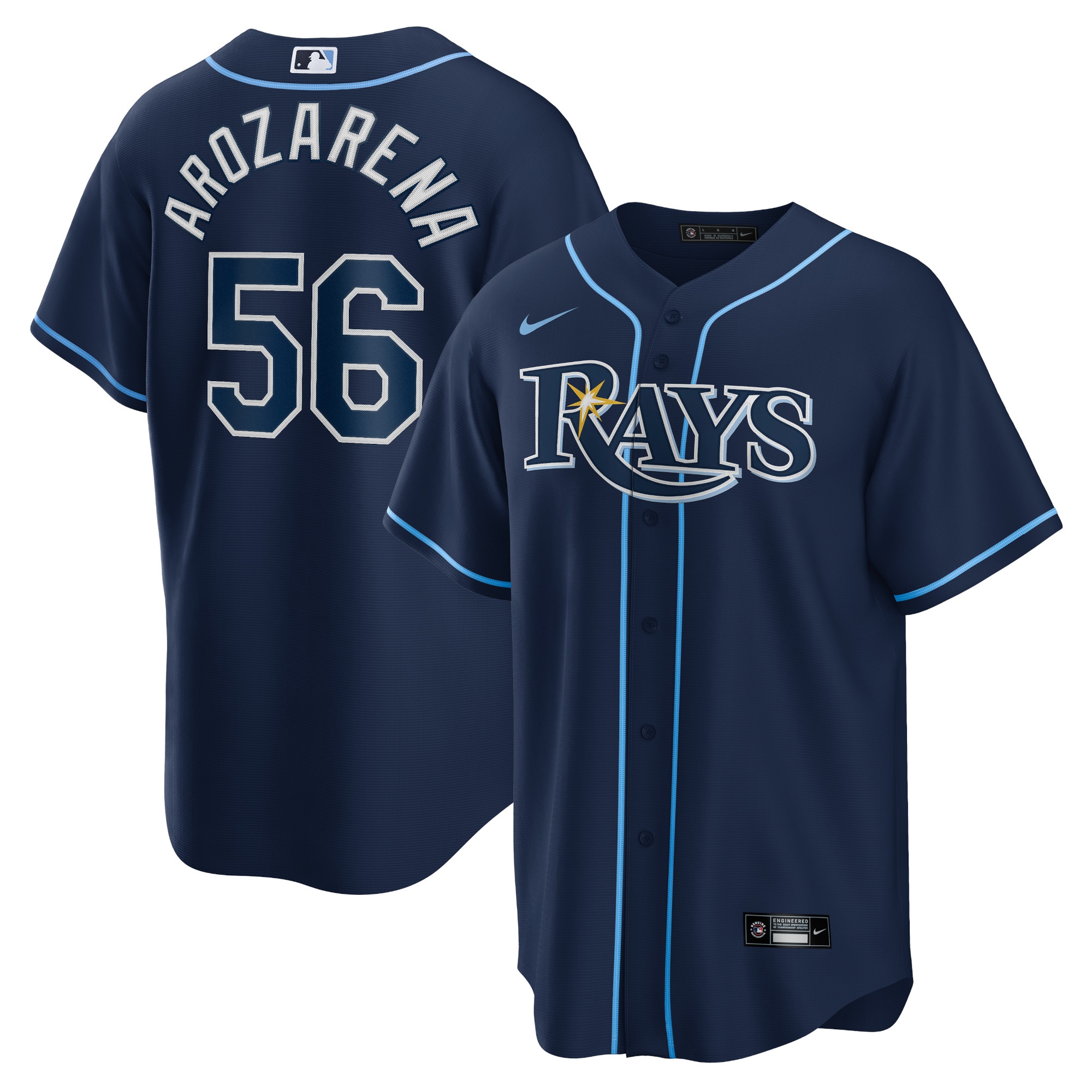 Randy Arozarena Tampa Bay Rays Alternate Replica Player Jersey – Navy