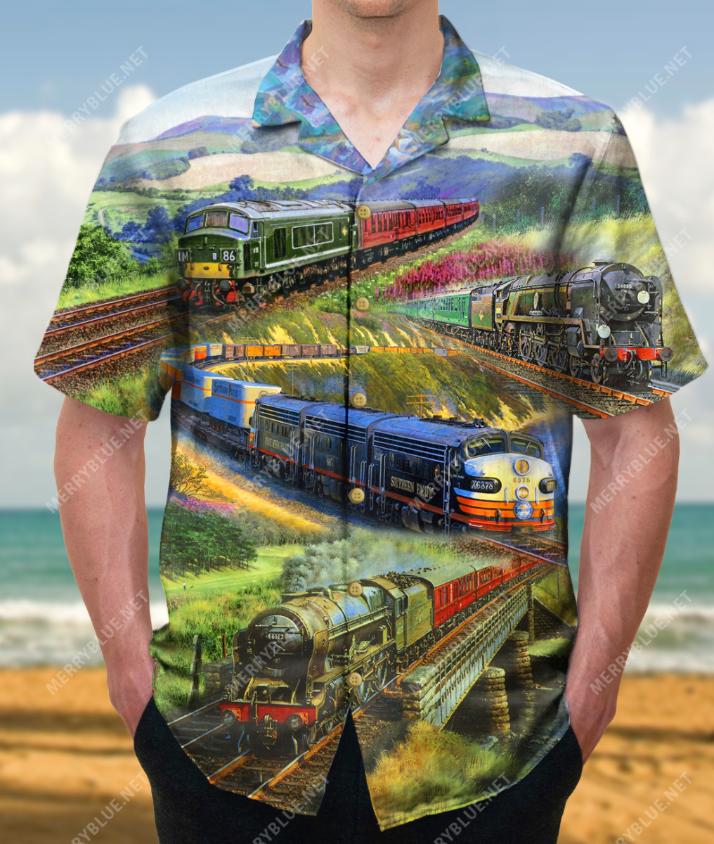 I Snore Dream A Train Unisex Hawaii Shirt Ha100377