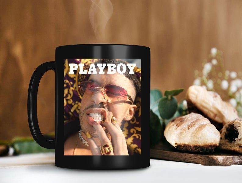 Black Mug Bad Bunny Play Boy Mug Benito Antonio Martnez Ocasio Mug Puerto Rico Rapper Mug Hip Hop Legend Premium Sublime Ceramic Coffee Mug H99