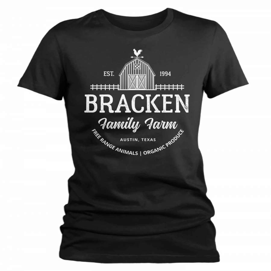 Women’s Personalized Farm T Shirt Vintage Farmer Shirt Farmer Gift Idea Custom Barn Cow Tee Shirts Customized TShirt