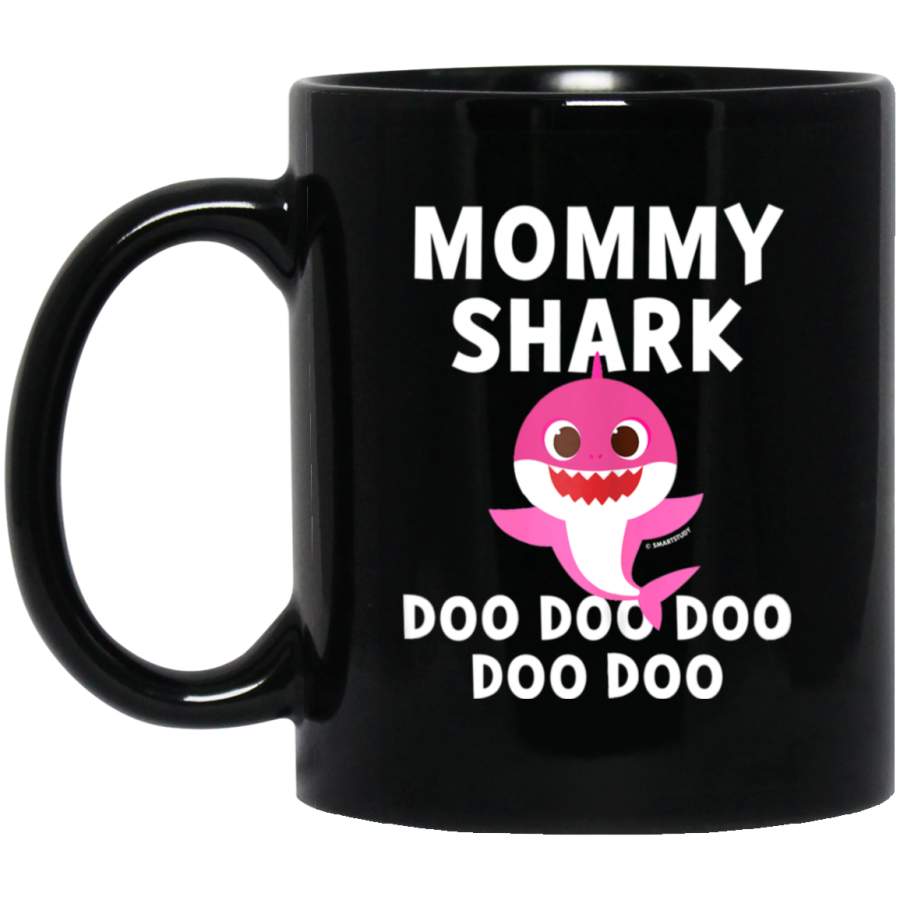 Womens Pinkfong Mommy Shark Official Black Mug