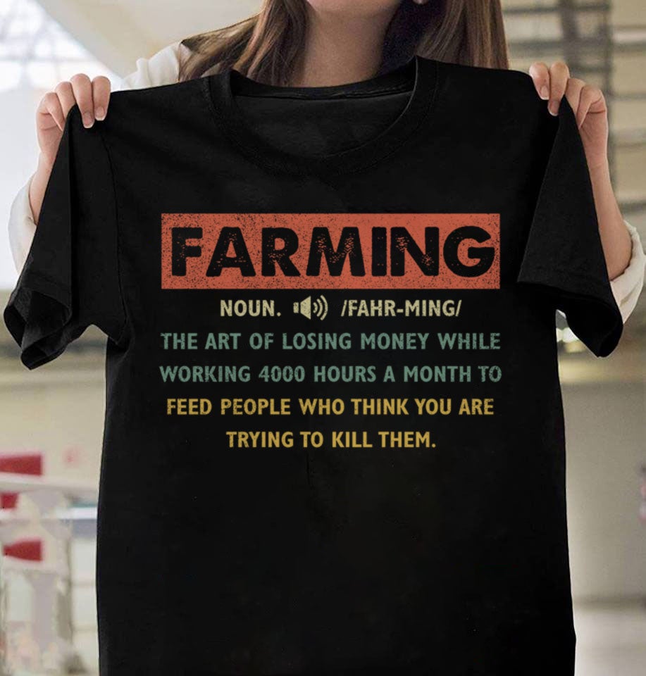 Funny Cute Farming Farmer Farm  Vintage Gift Graphic Unisex T Shirt, Sweatshirt, Hoodie Size S – 5XL