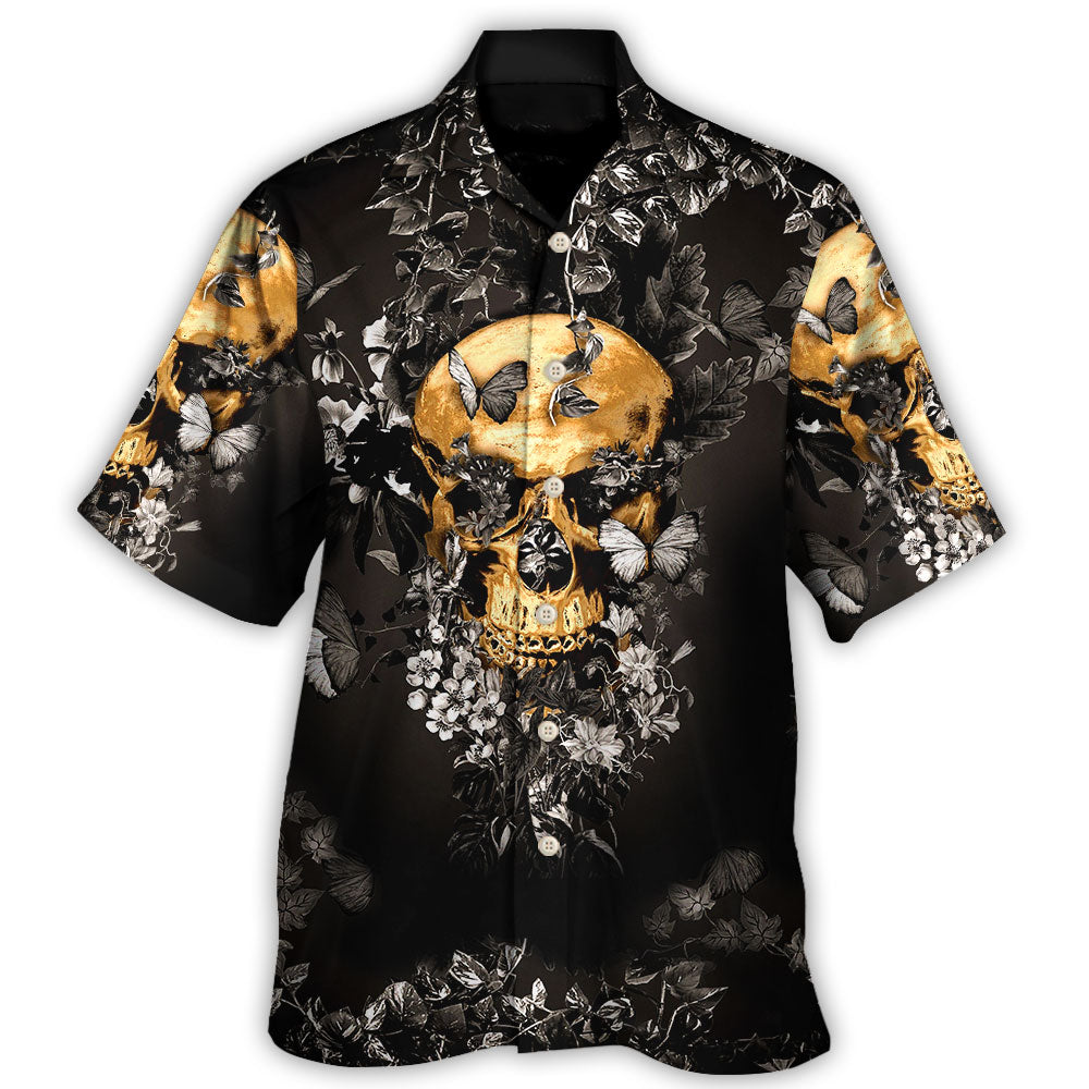 Skull Flowers Grow Out Of Dark Moments Hawaii Shirt Ha9472