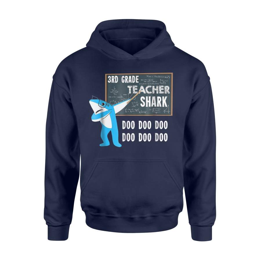 3Rd Grade Teacher Shark Doo Doo Funny Hoodie