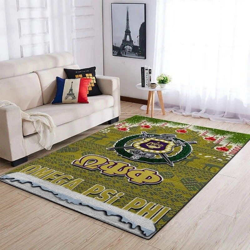 Fraternity Area Rug – Christmas Omega Psi Phi Frat