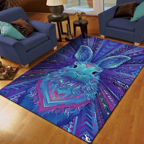 Rabbit Anti-Skid Plush Velour Area Rug | Ar1682