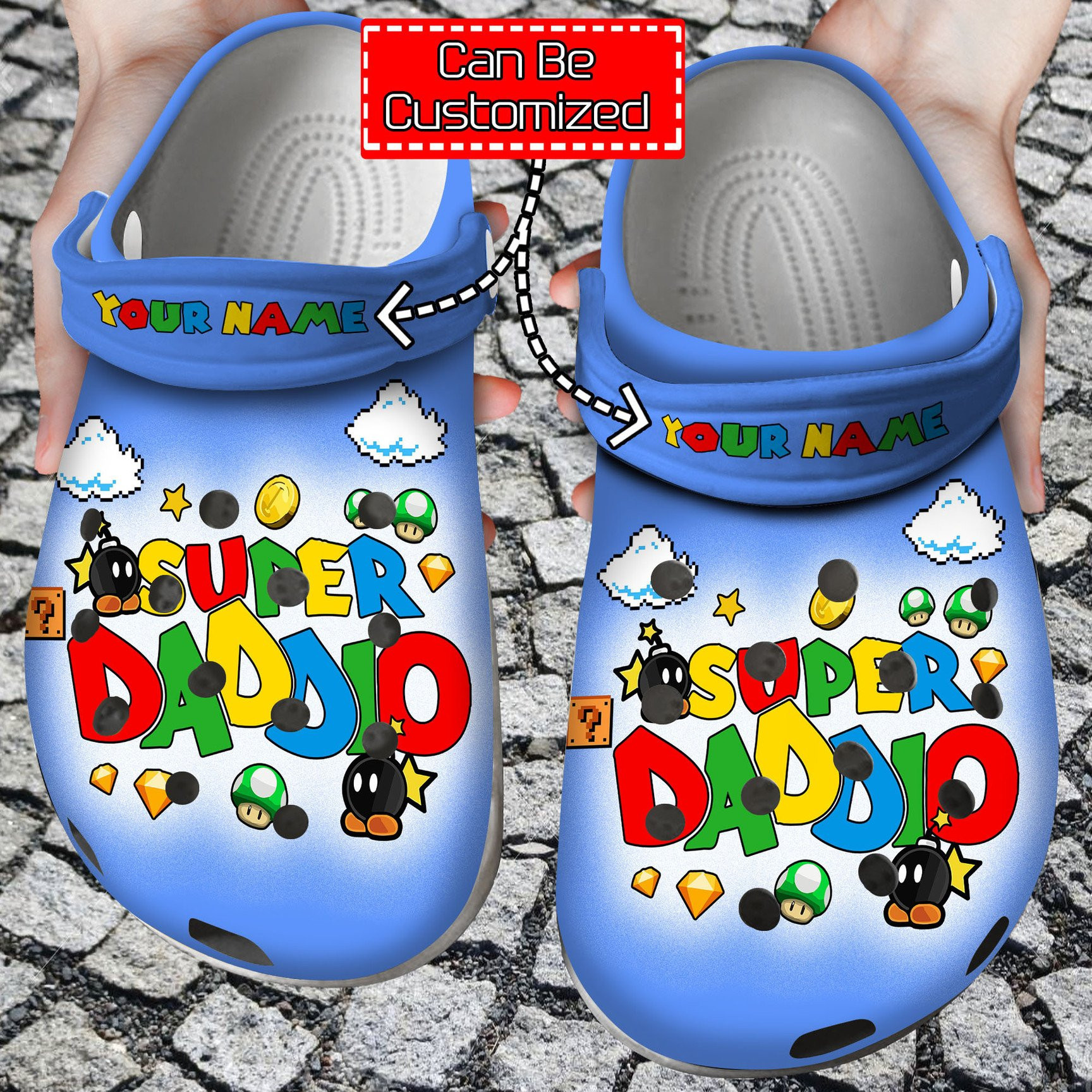 Personalized Super Daddio Crocss Clogs For Men Women And Kid R7P2Olaf