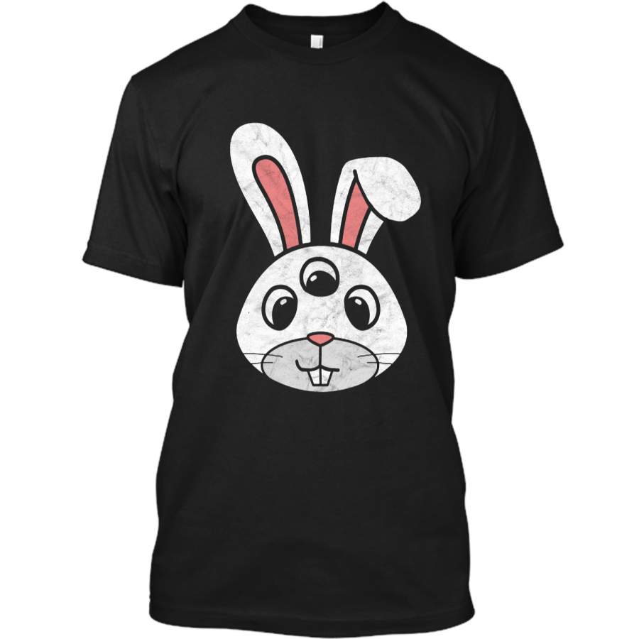 Cute 3-Eyed Easter Bunny Shirt – Retro Funny & Creepy!1 Custom Ultra Cotton