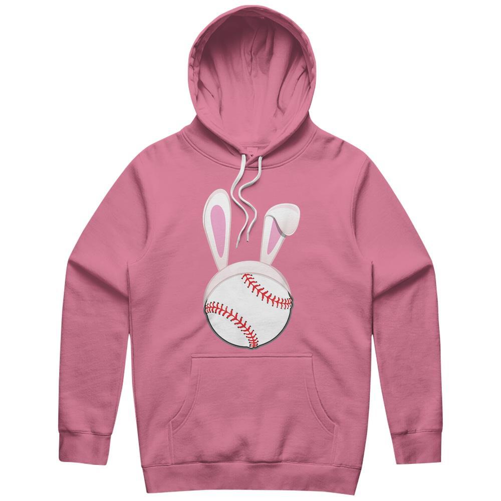 Baseball Easter Bunny Ears Rabbit Spring Holiday Player Hoodie