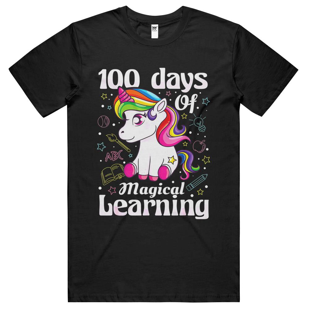 100Th Day Of School Unicorn Girls 100 Days Of School T Shirts