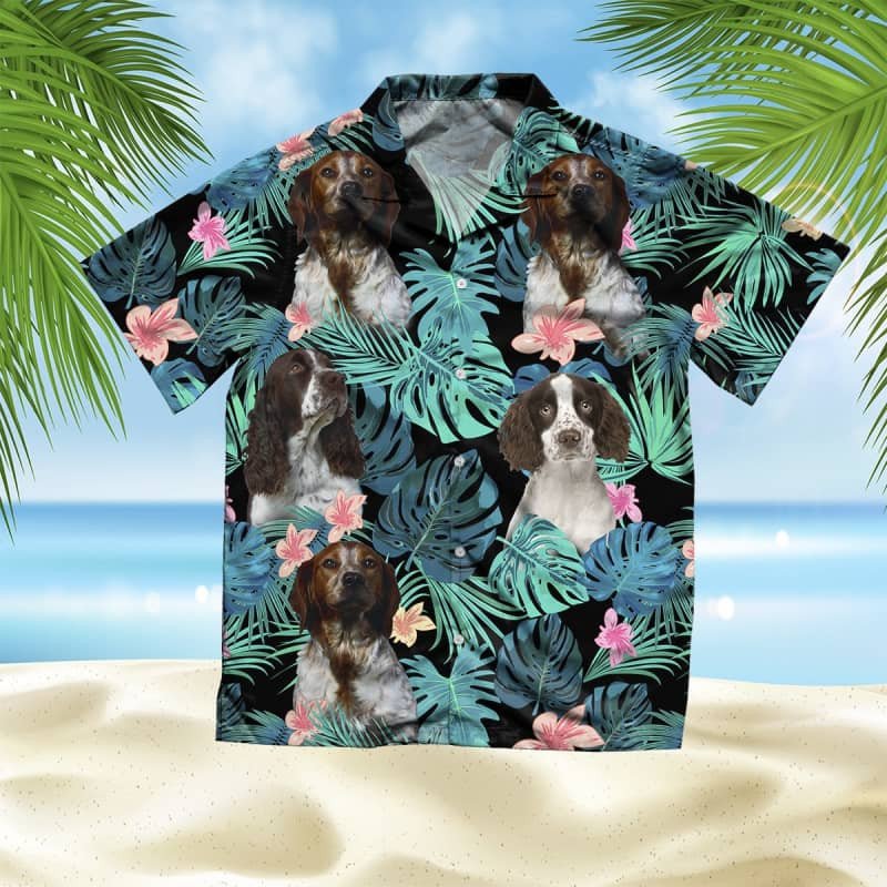 Felacia French Spaniel Summer Leaves Hawaii Shirt Ha65999