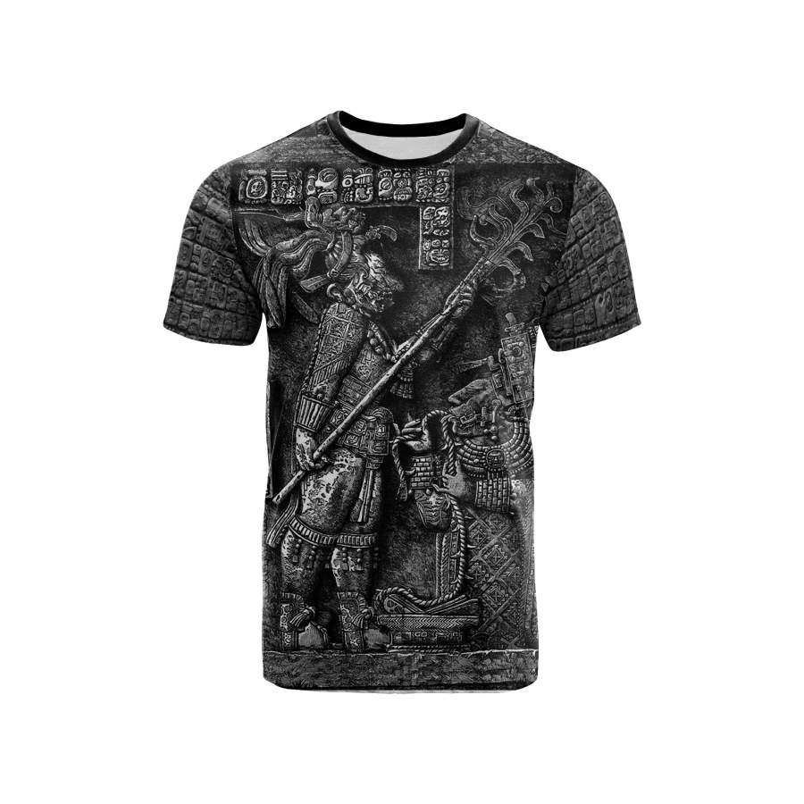 Aztec Warrior T-Shirt – Huitzilopochtli God Of War Mayan T-Shirt Mexican