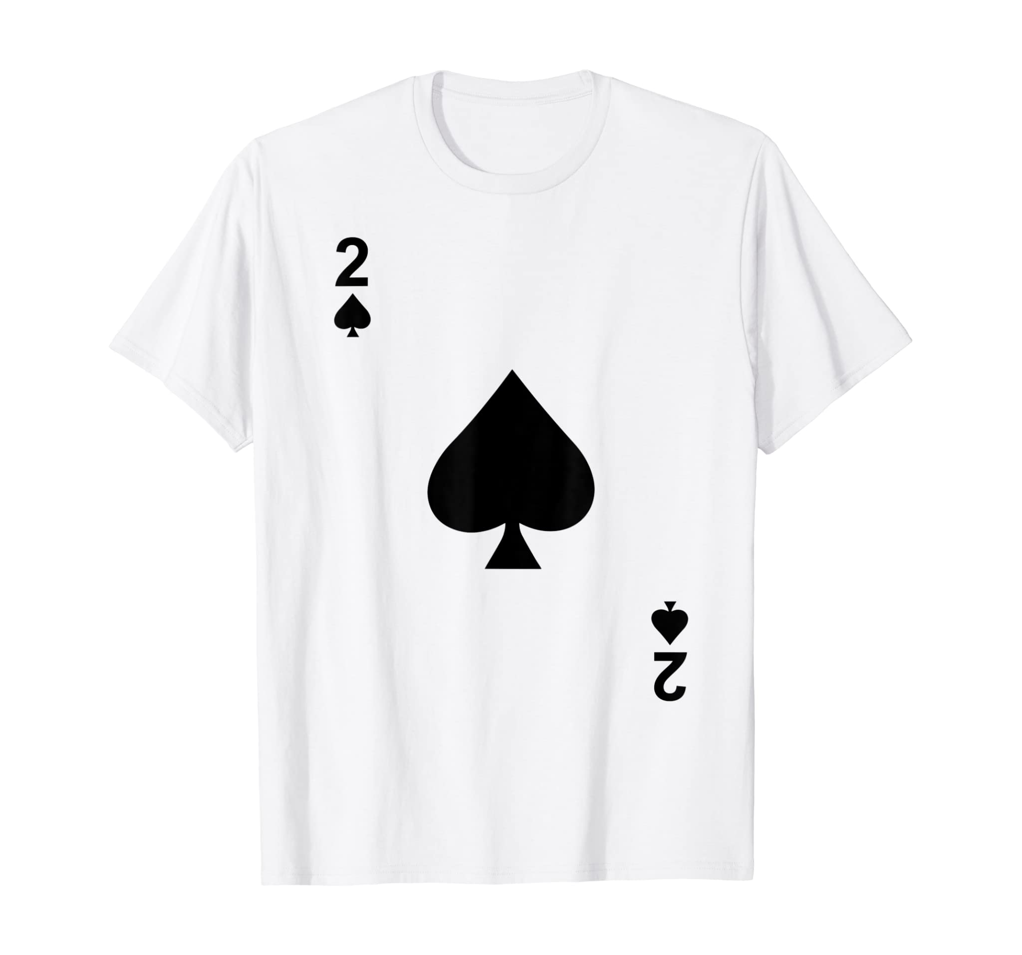 Two of Spades Tshirt Blackjack Cards Poker 21 2 Tee shirt