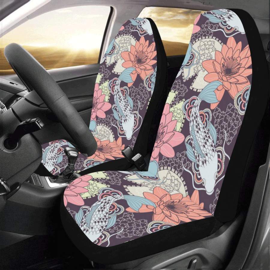 Koi Fish Car Seat Covers (Set of 2 ) Universal Fit Most Cars Trucks and ...