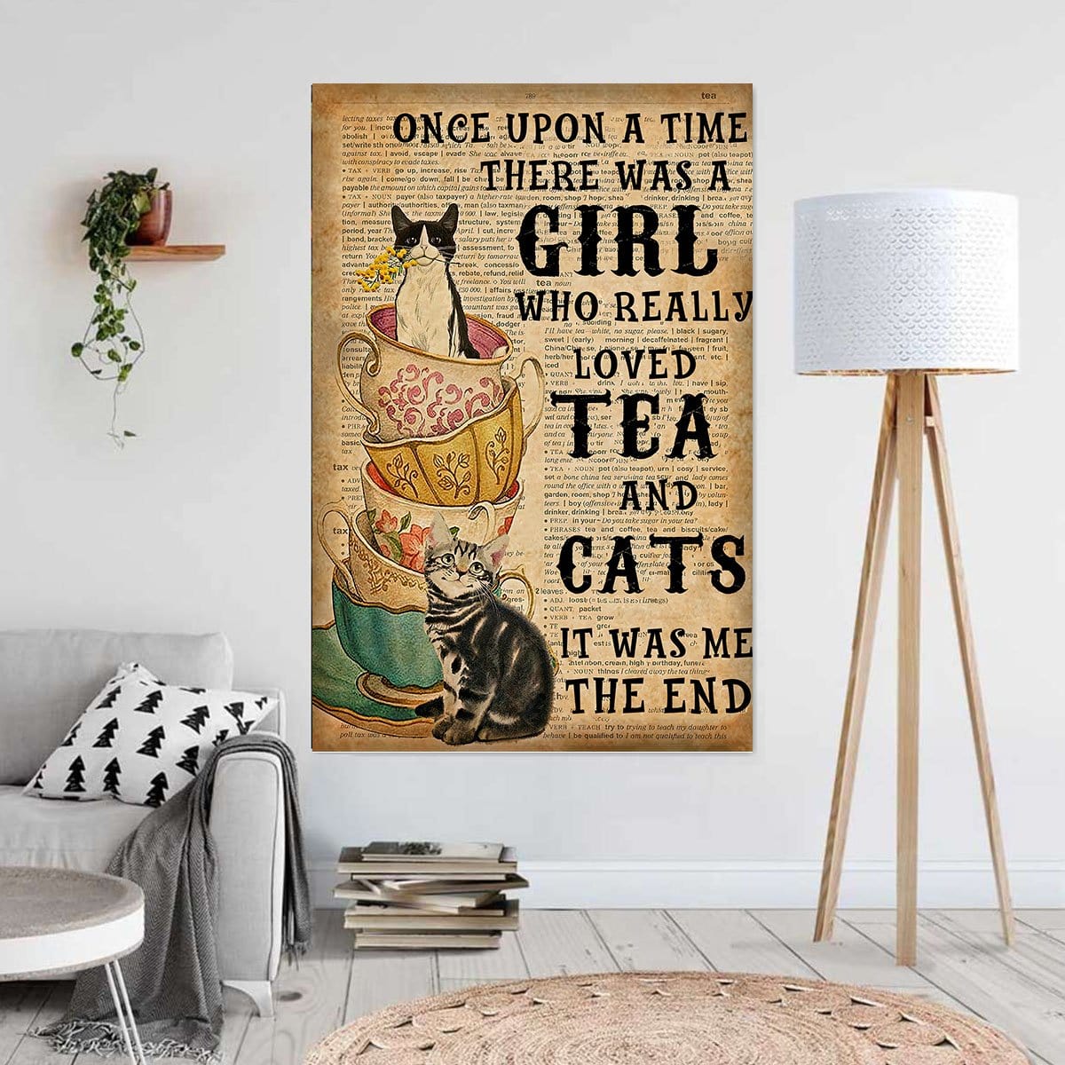 Canvas Art Prints Once Upon A Time There Was A Girl Home Decor Canvas