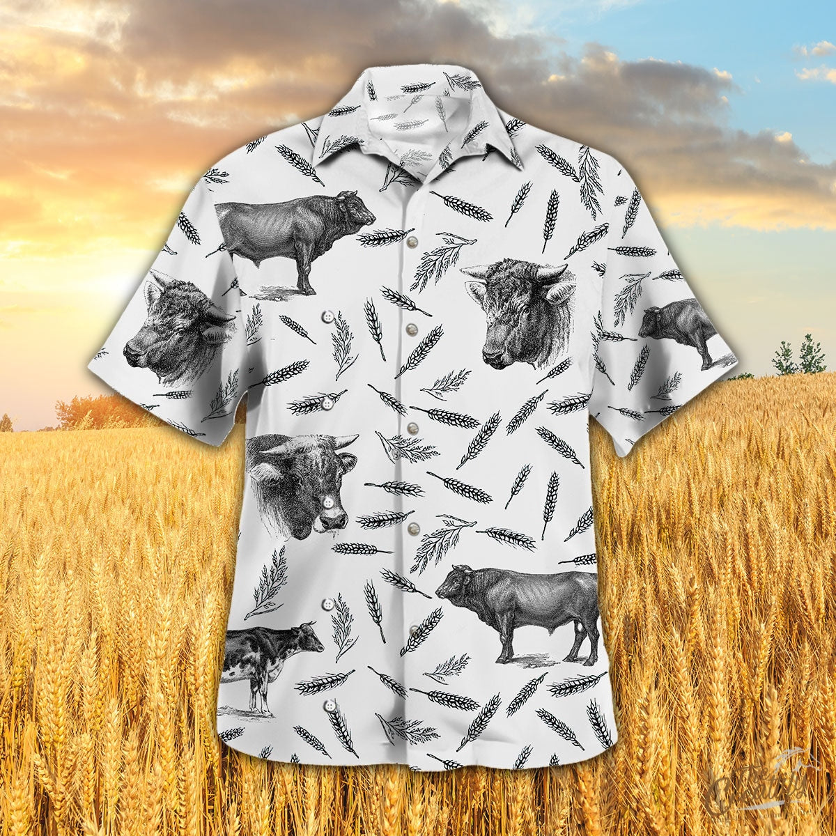 Brown Swiss Pattern – Hawaiian Shirt