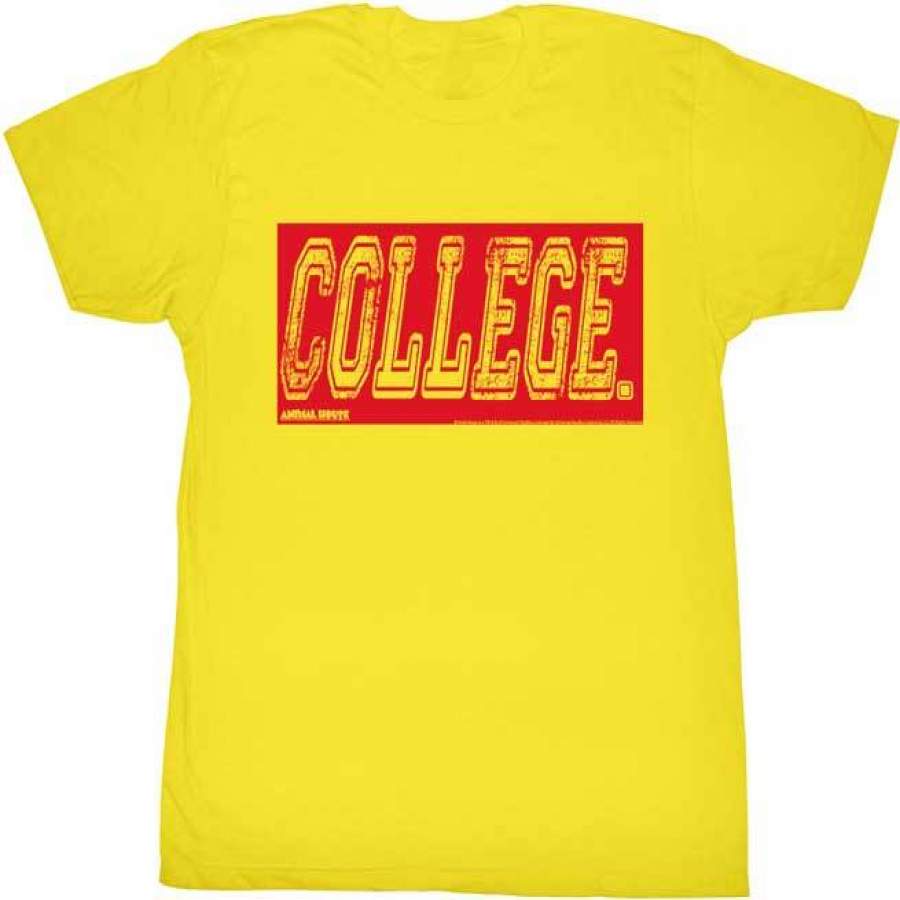 ANIMAL HOUSE-COLLEGE OBY-YELLOW ADULT S/S T-SHIRT