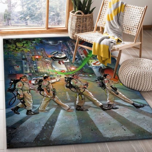 Ghostbuster Rug Halloween Rug All Over Print Logo Custom Area Rug Carpet Full Sizes Home Living Rug Carpet Decor