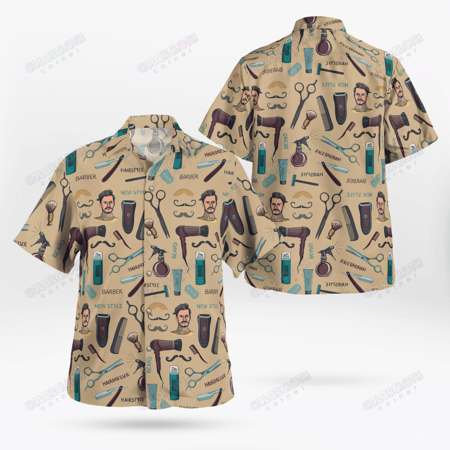 Amazing Hairdresser Barber Shop Lover Hawaiian Unisex Print Aloha Short Sleeve Casual Shirt Ha86637