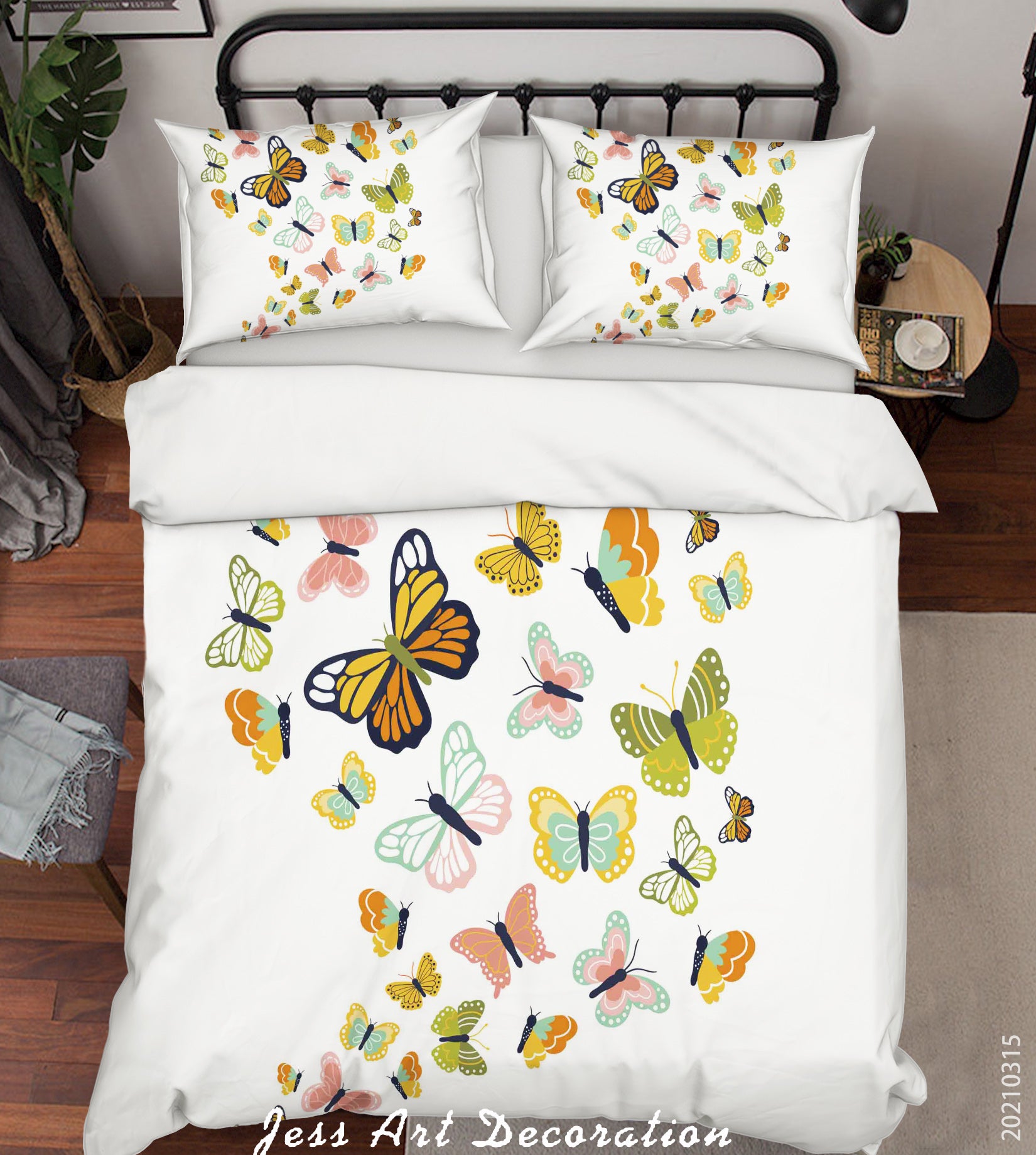 3D Animal Color Butterfly Quilt Cover Set Bedding Set Duvet Cover Pillowcases 63